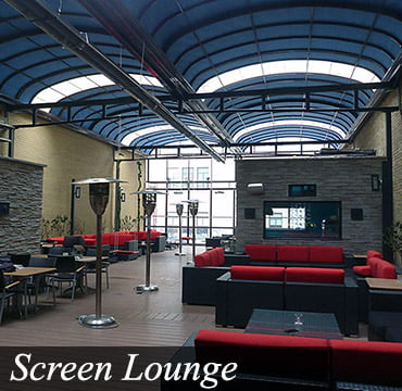 Screen Lounge Retractable Roof